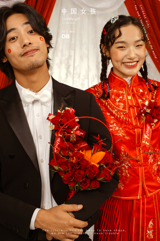 中国女孩、极简棚拍、
