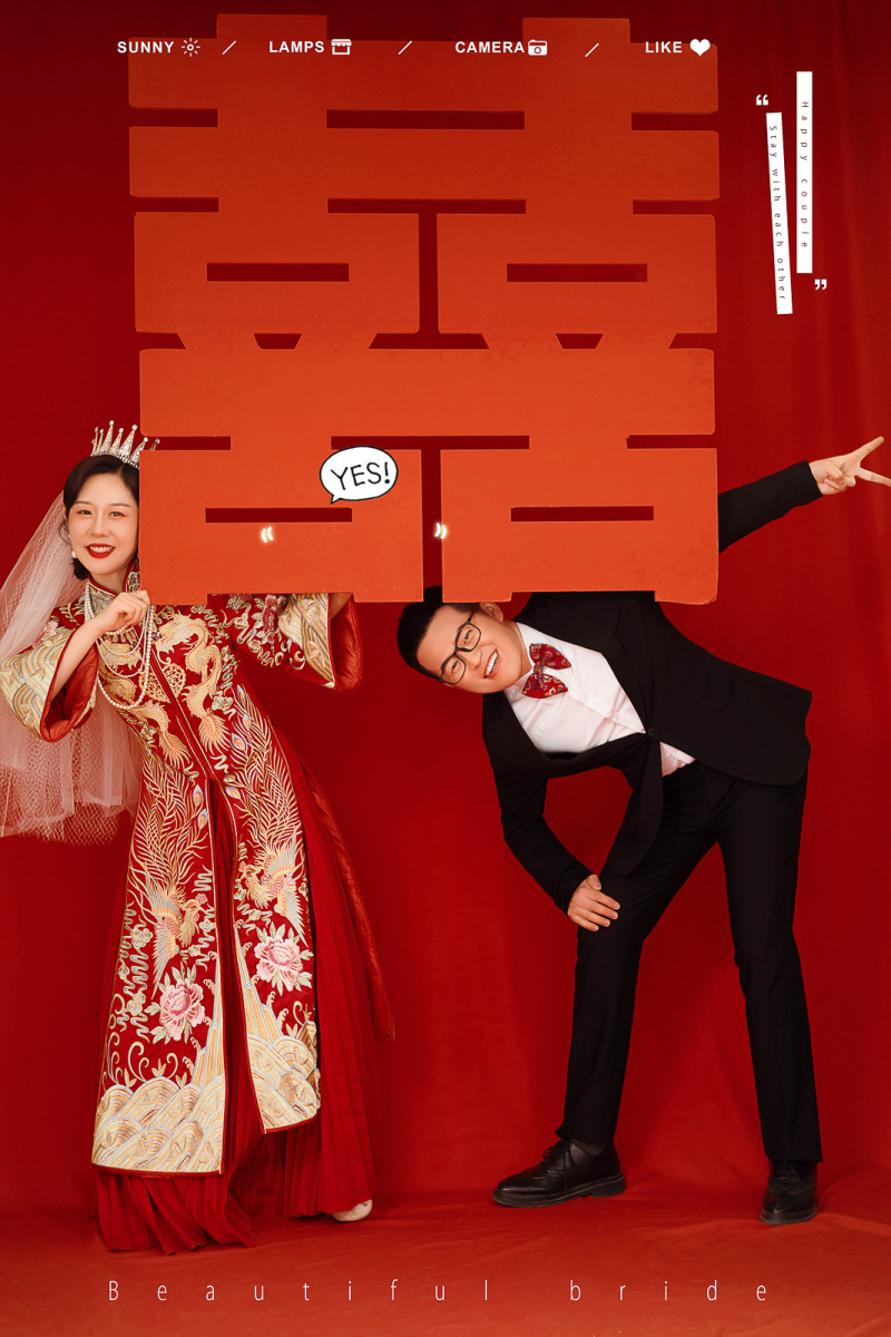 美到心里~吴卫宾先生马彦瑜女士又年轻，又有爱婚纱照、氛围森系、、、婚纱照