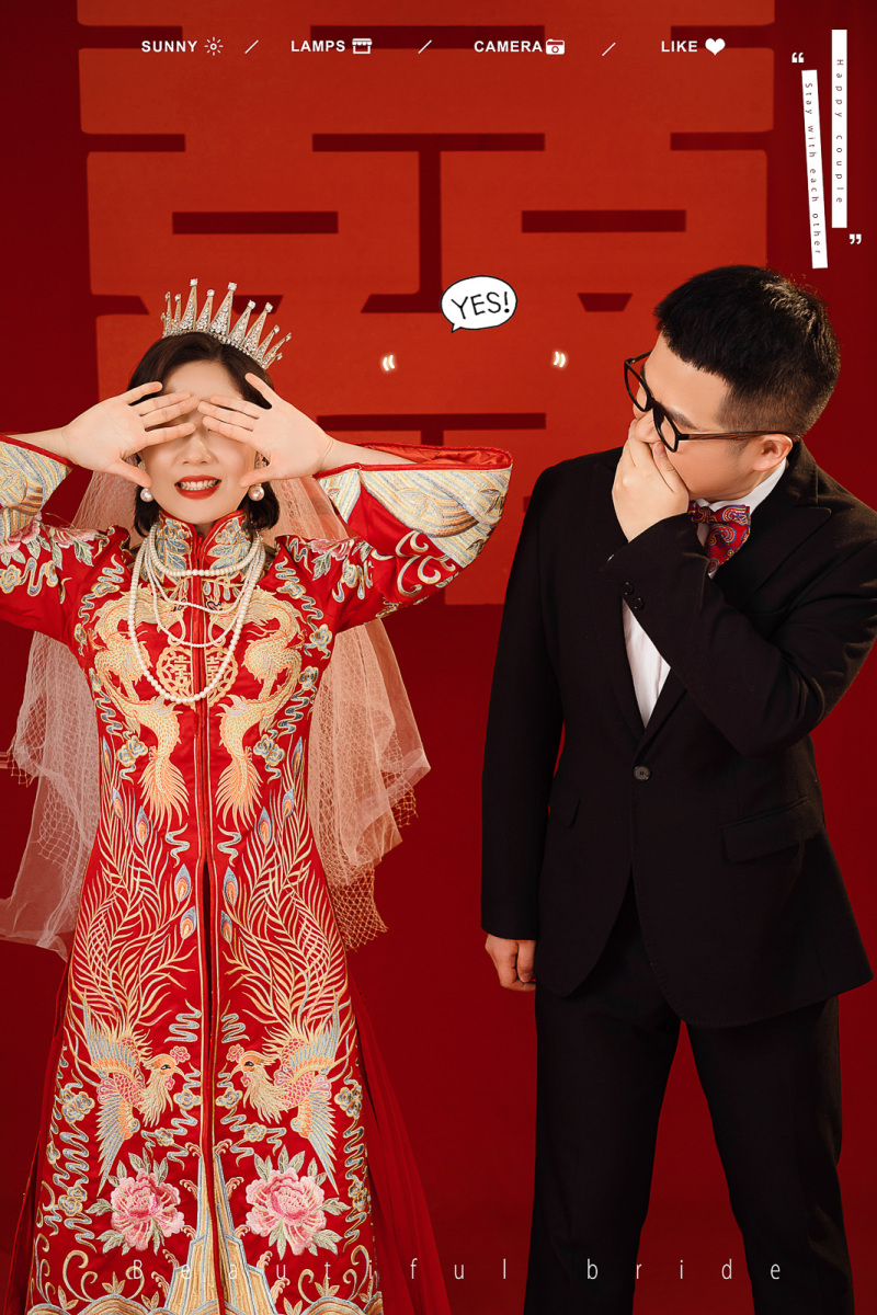 美到心里~吴卫宾先生马彦瑜女士又年轻，又有爱婚纱照、氛围森系、、、婚纱照