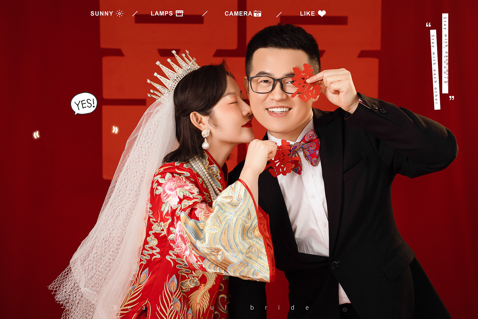 美到心里~吴卫宾先生马彦瑜女士又年轻，又有爱婚纱照、氛围森系、、、婚纱照