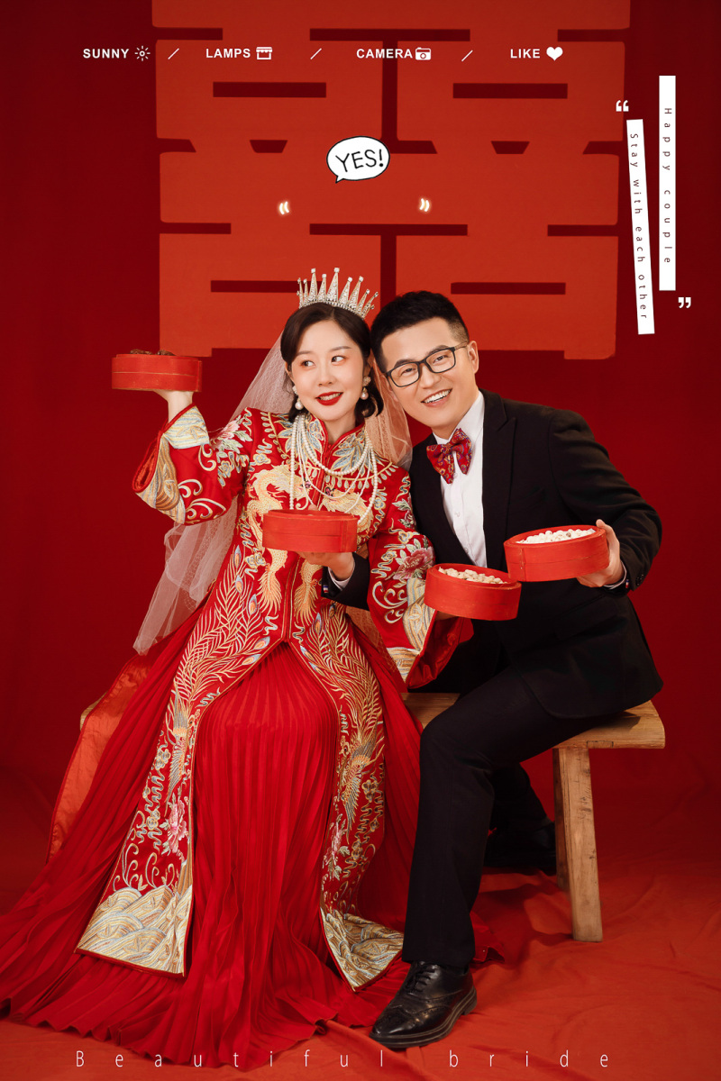 美到心里~吴卫宾先生马彦瑜女士又年轻，又有爱婚纱照、氛围森系、、、婚纱照