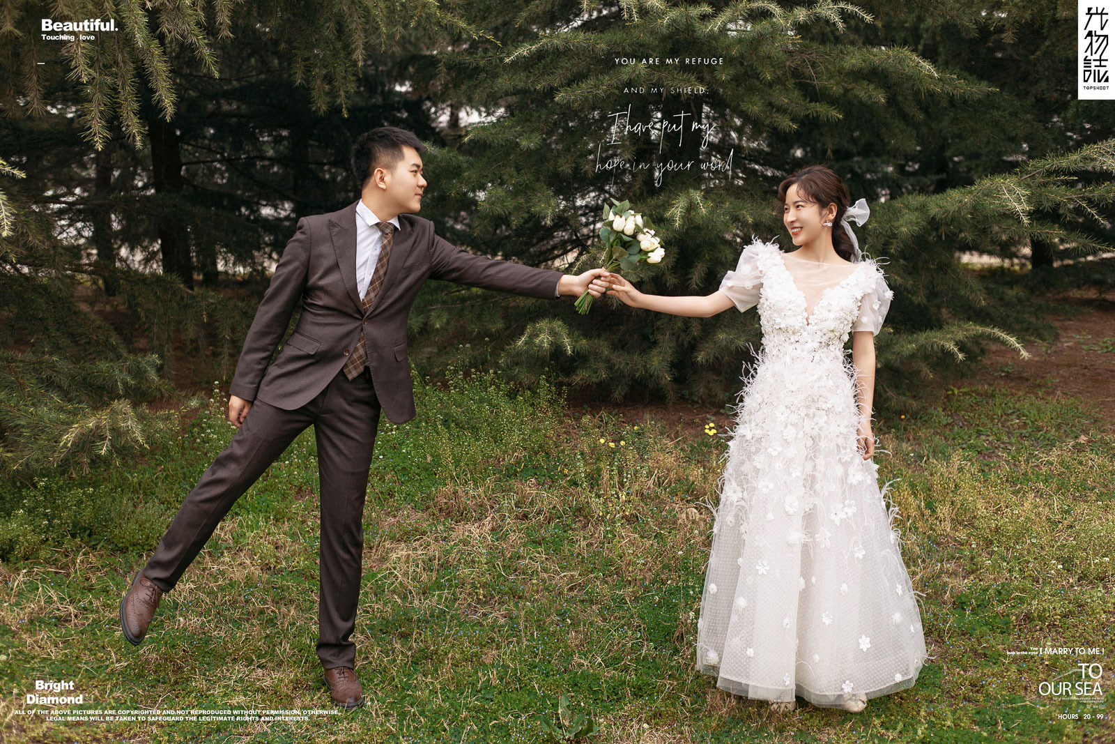 你的女孩(*^＠^*)杨炜楠先生孙欢女士又年轻，又有爱婚纱照、极简棚拍、、、婚纱照