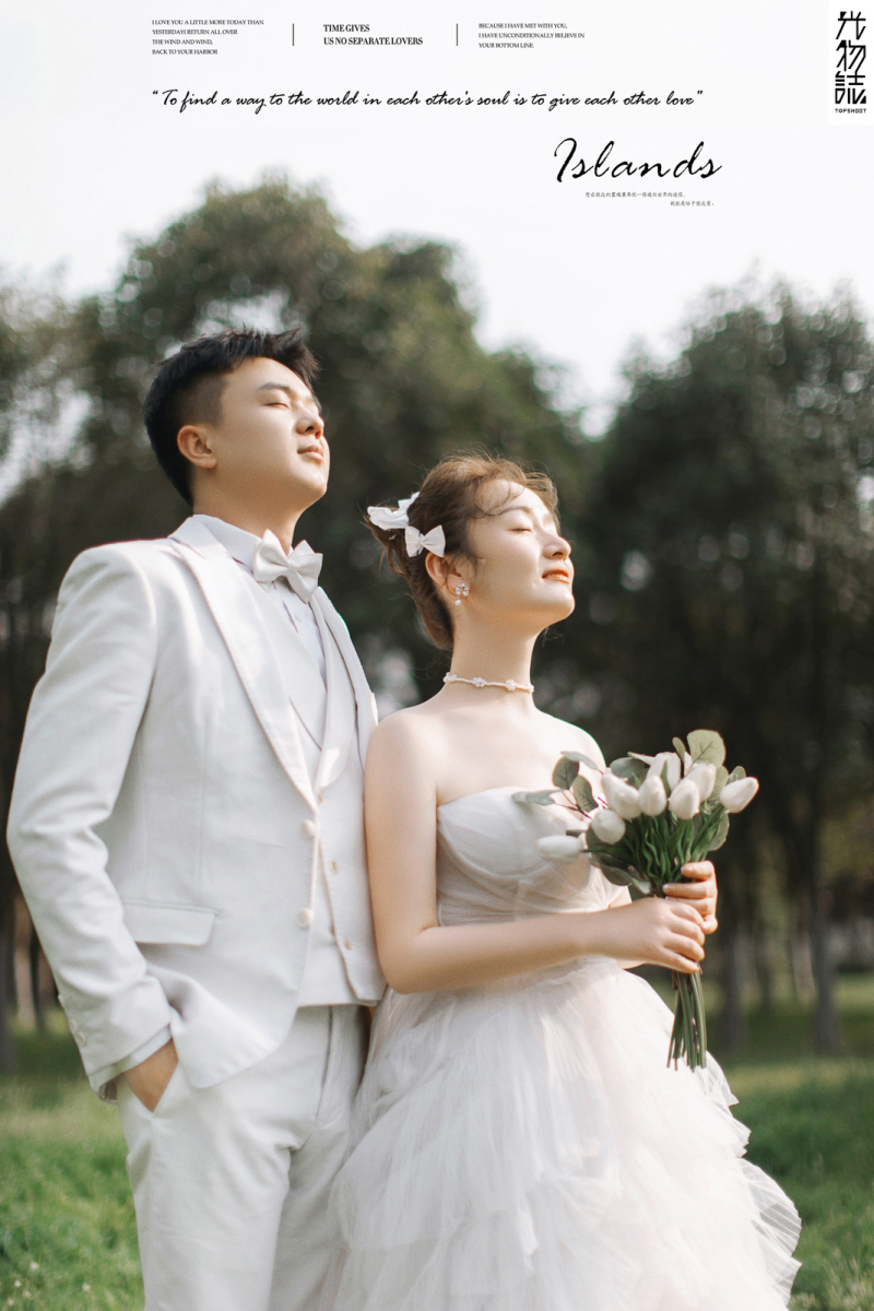 极致情绪！张子扬先生顾七愿女士森系ins风婚纱照、中式传承  中式传承、、、婚纱照