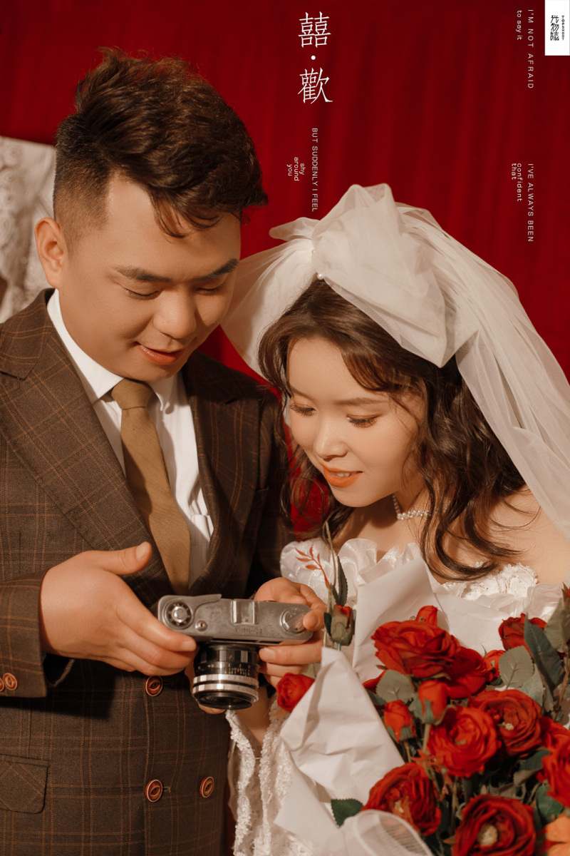美到想哭1551刘银杰先生葛佳女士法式复古风婚纱照、极简棚拍、、、婚纱照