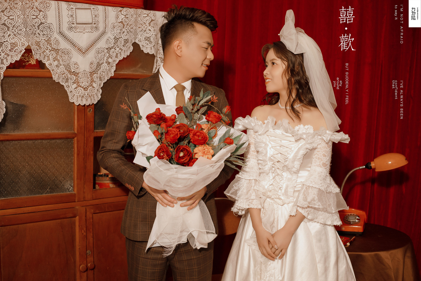 美到想哭1551刘银杰先生葛佳女士法式复古风婚纱照、极简棚拍、、、婚纱照