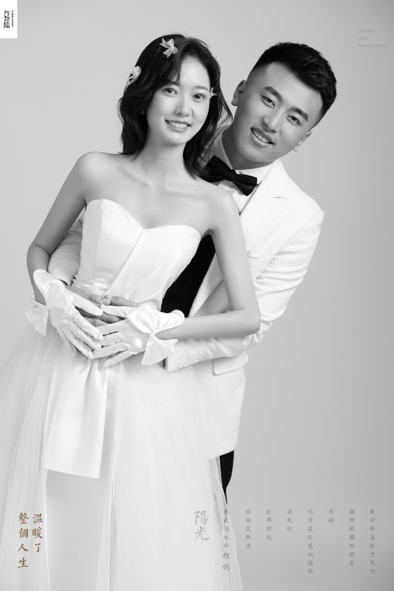 极致情绪！李明明先生王娟女士高定仪式感婚纱照、极简棚拍、、、婚纱照