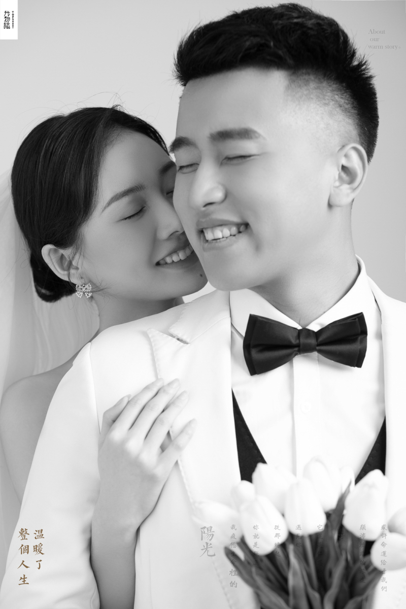极致情绪！李明明先生王娟女士高定仪式感婚纱照、极简棚拍、、、婚纱照