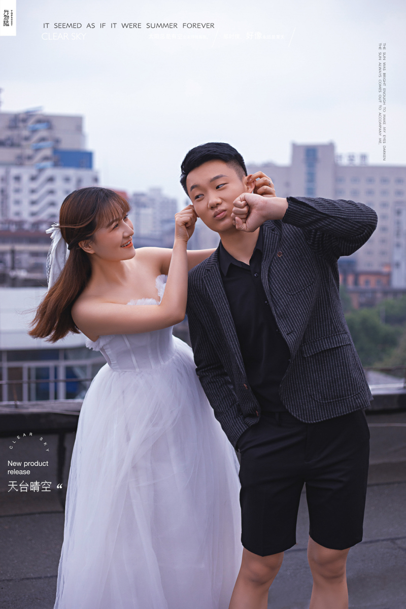 极致情绪！刘杰先生安吖女士浪漫情绪婚纱照、极简棚拍、、、婚纱照