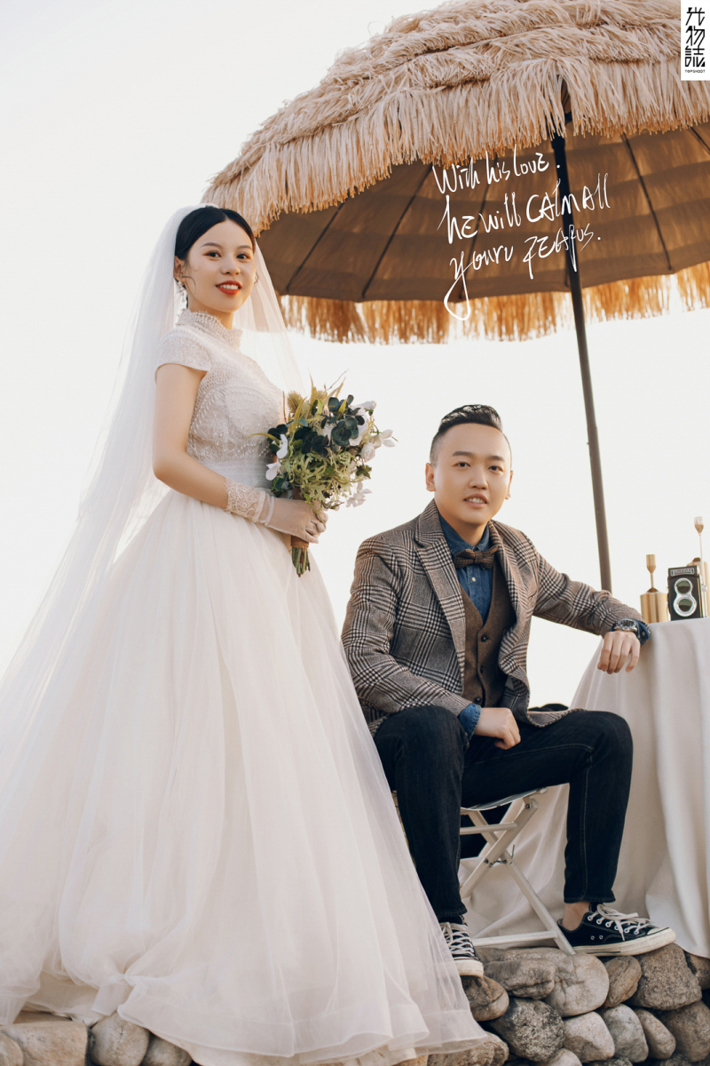 极致情绪！冯楠先生韩小暖女士你的甜蜜婚纱照、极简棚拍、、、婚纱照
