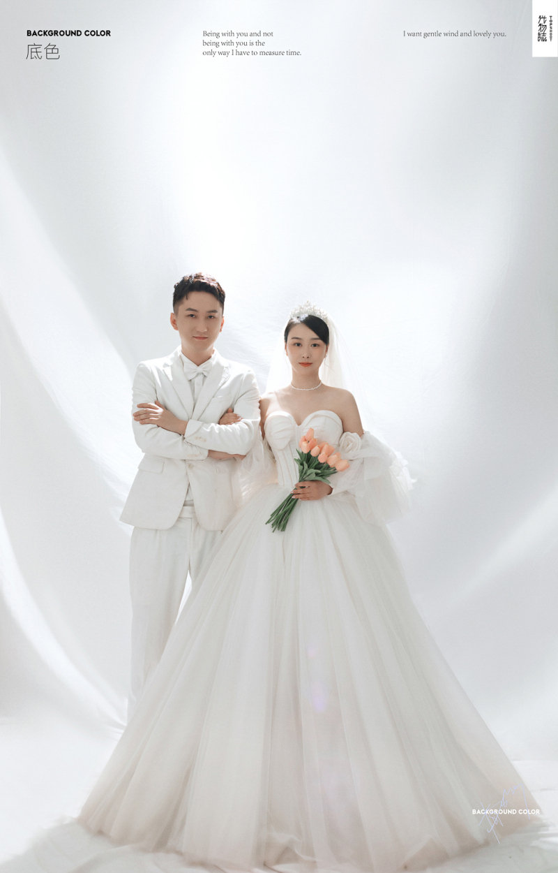 极致情绪！施刚先生徐聪女士高定仪式感婚纱照、极简棚拍、、、婚纱照