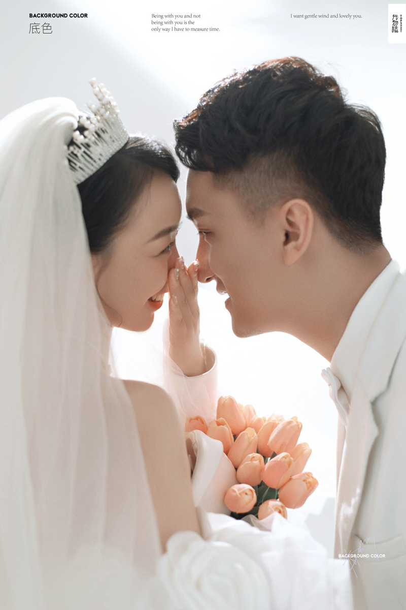 极致情绪！施刚先生徐聪女士高定仪式感婚纱照、极简棚拍、、、婚纱照