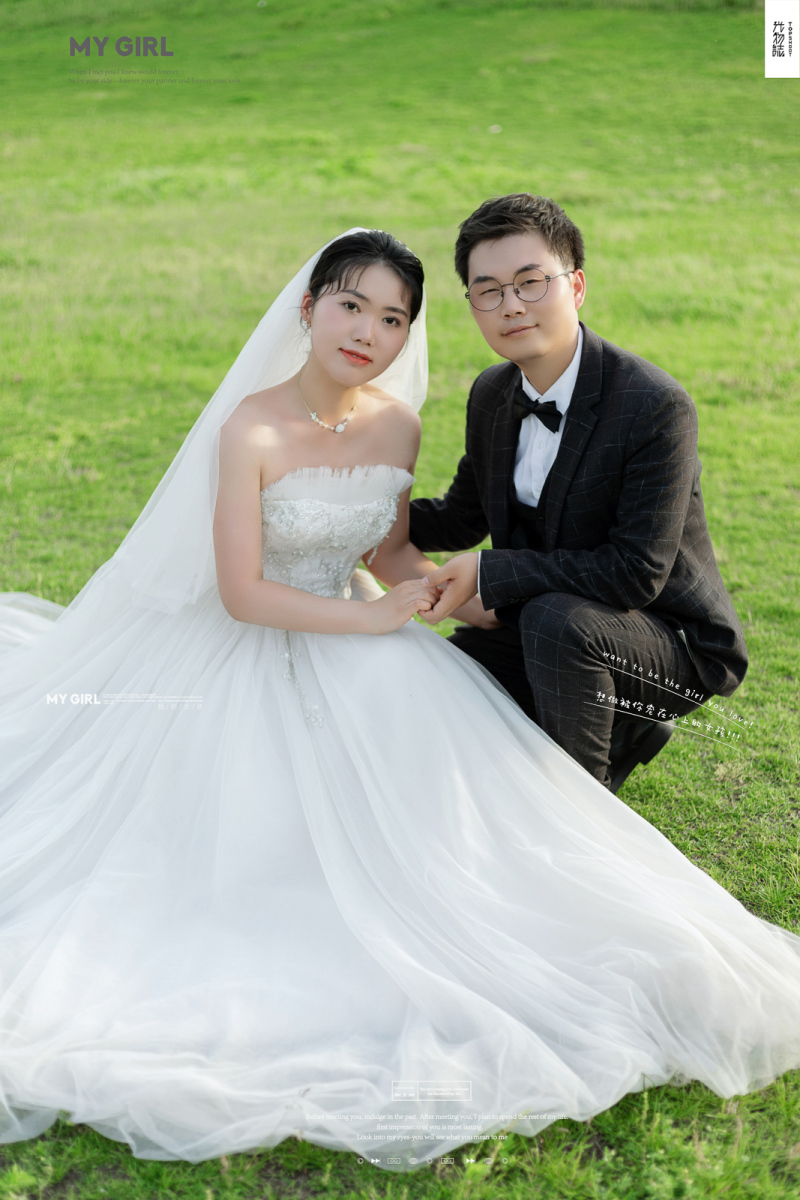 超级甜腻！吴万强先生张雪林女士森系ins风婚纱照、中式传承、、、婚纱照