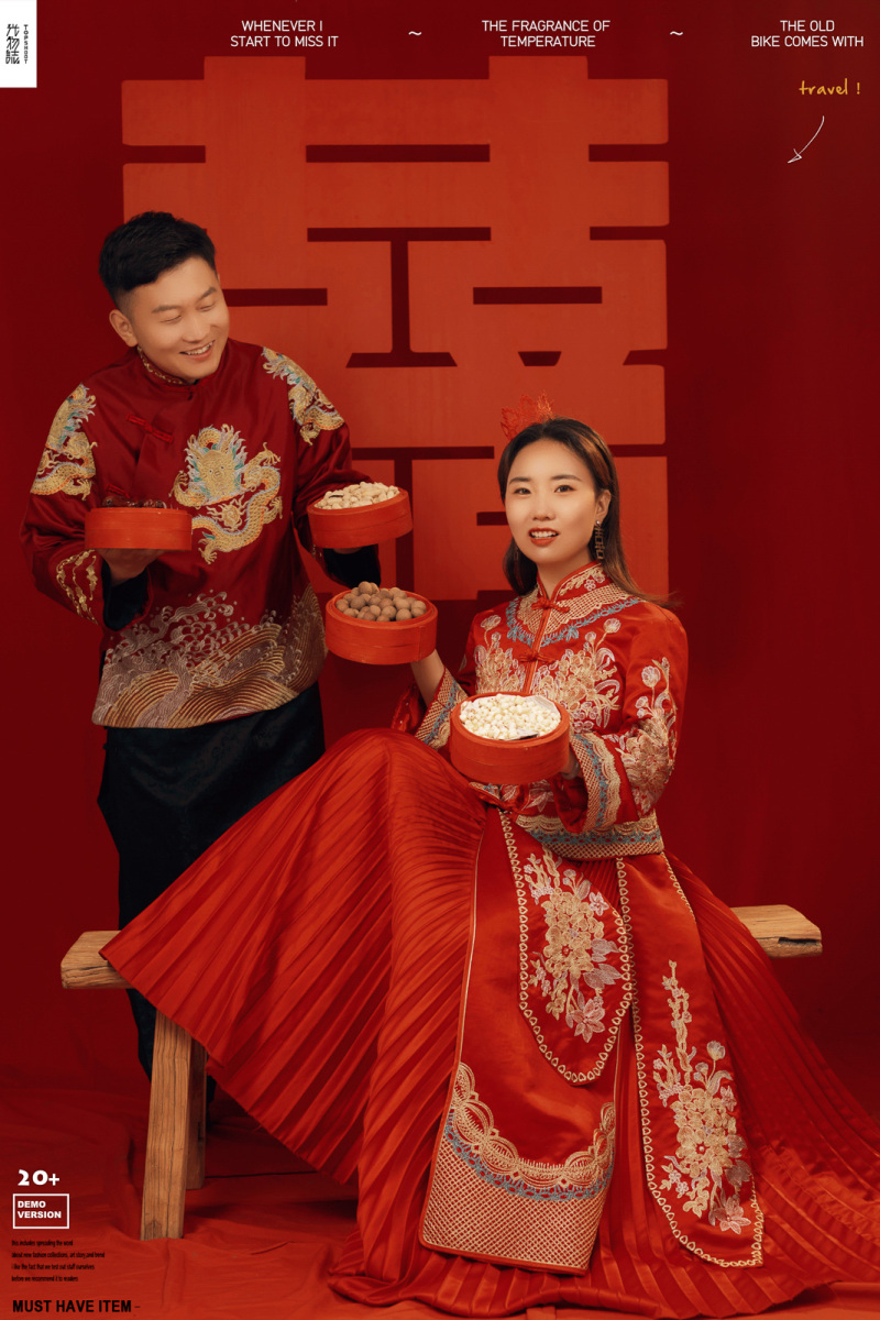 幸福感爆棚形振南先生郝璇女士幸福感婚纱照、极简棚拍、、、婚纱照