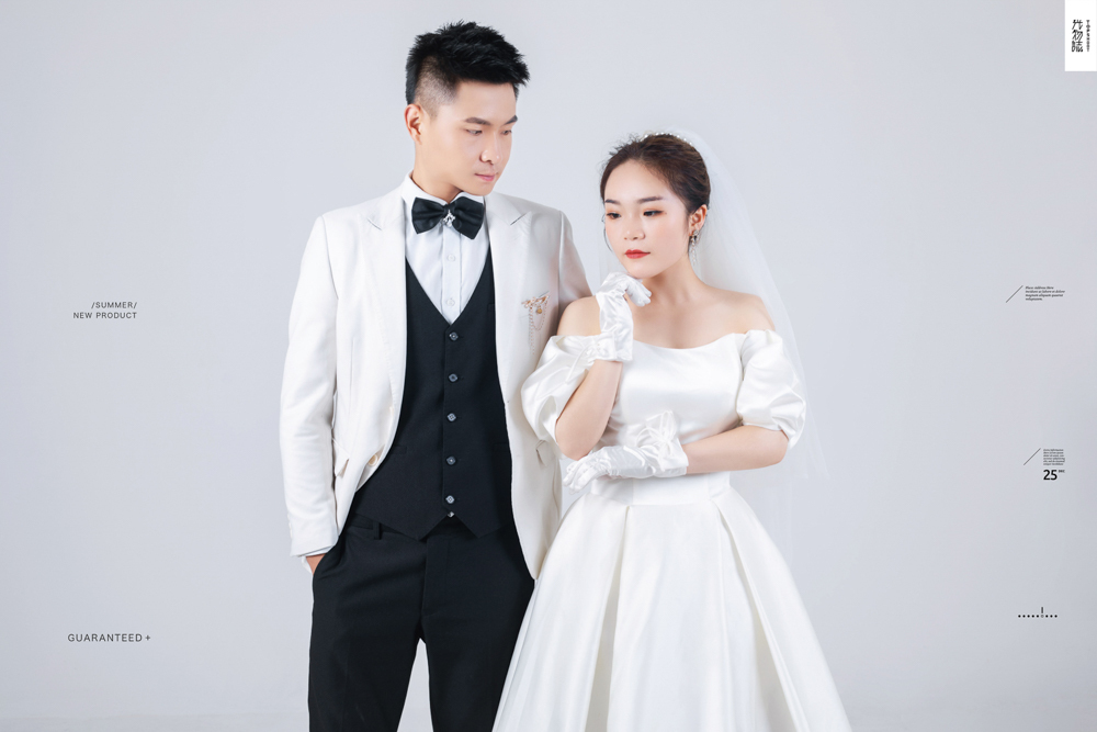 极致情绪！李国强先生康巧巧女士你的甜蜜婚纱照、极简棚拍、、、婚纱照