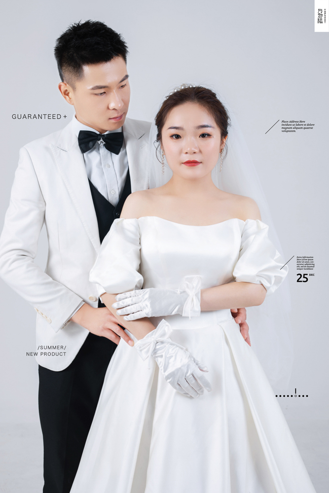 极致情绪！李国强先生康巧巧女士你的甜蜜婚纱照、极简棚拍、、、婚纱照
