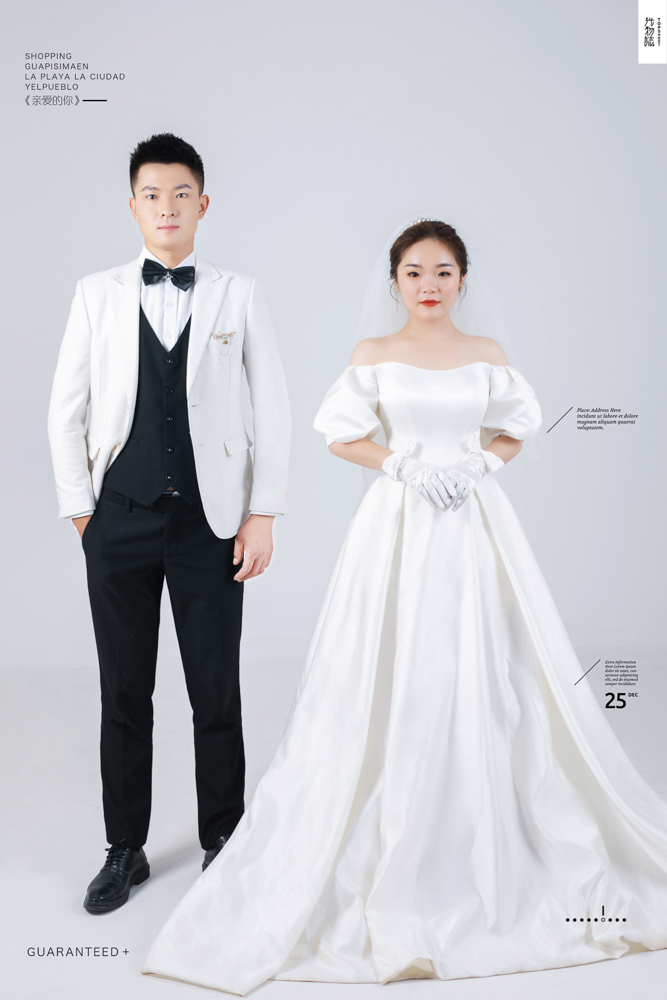 极致情绪！李国强先生康巧巧女士你的甜蜜婚纱照、极简棚拍、、、婚纱照