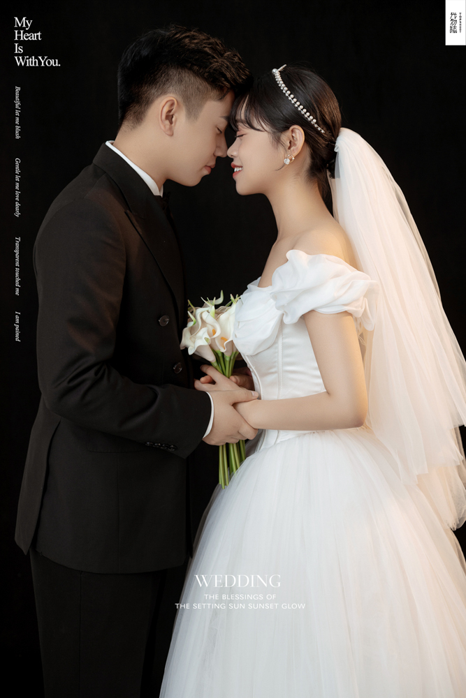 炒鸡甜~汪彦旭先生师宁女士高定仪式感婚纱照、极简棚拍、、、婚纱照