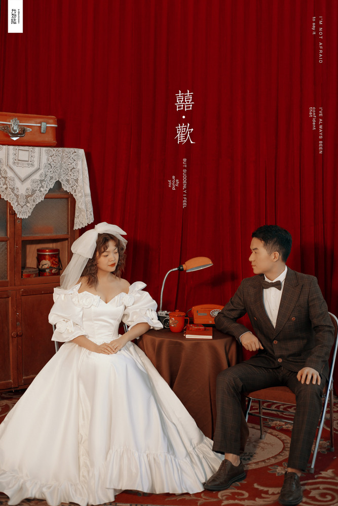 幸福感爆棚李晓明先生路梦晗女士你的甜蜜婚纱照、极简棚拍  物誌生活、、、婚纱照