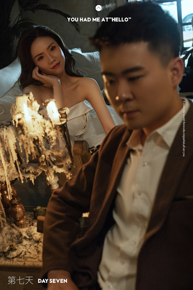 极致情绪！何奇恩先生李佳蕾女士你的甜蜜婚纱照、极简棚拍  氛围森系、、、婚纱照