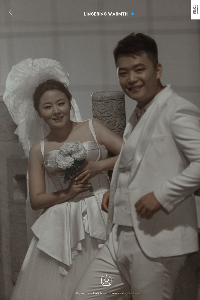 极致情绪！周靖先生党若男女士你的甜蜜婚纱照、极简棚拍  怀旧复古、、、婚纱照
