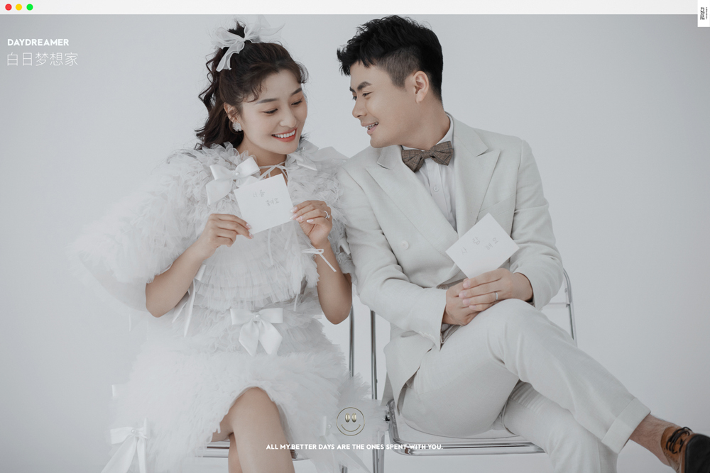 极致情绪！李川先生王梅女士你的甜蜜婚纱照、极简棚拍、、、婚纱照
