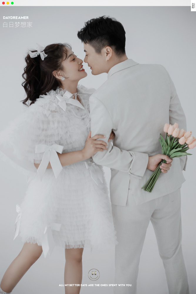 极致情绪！李川先生王梅女士你的甜蜜婚纱照、极简棚拍、、、婚纱照