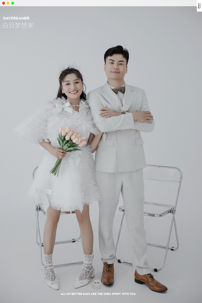 极致情绪！李川先生王梅女士你的甜蜜婚纱照、极简棚拍、、、婚纱照