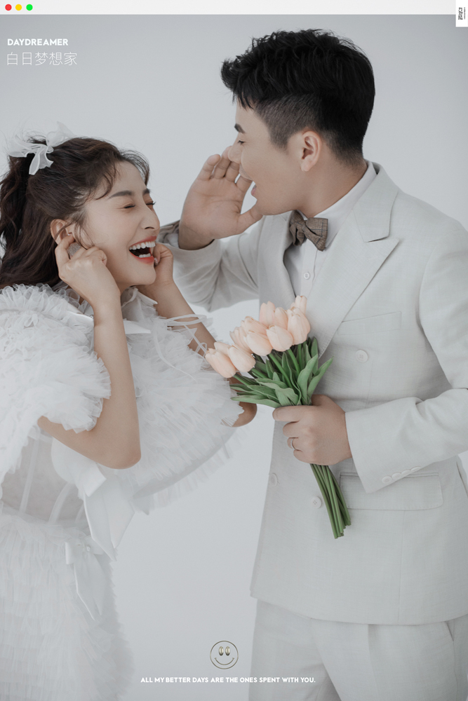极致情绪！李川先生王梅女士你的甜蜜婚纱照、极简棚拍、、、婚纱照