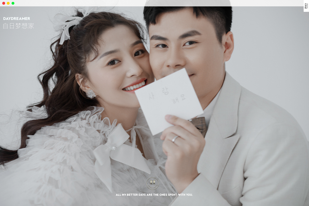 极致情绪！李川先生王梅女士你的甜蜜婚纱照、极简棚拍、、、婚纱照