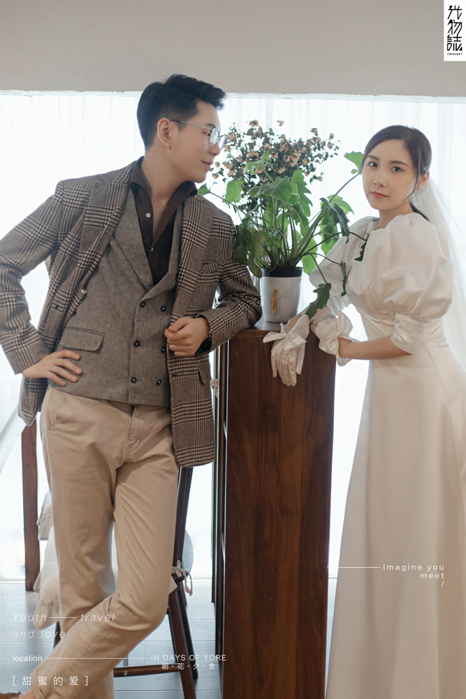 极致情绪！陈雨阳先生谢瑞彤女士甜蜜新鲜式婚纱照、氛围森系、、、婚纱照