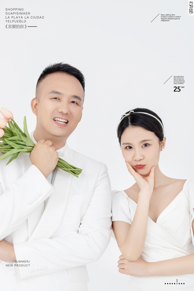 极致情绪！王雷先生李佳女士你的甜蜜婚纱照、极简棚拍、、、婚纱照