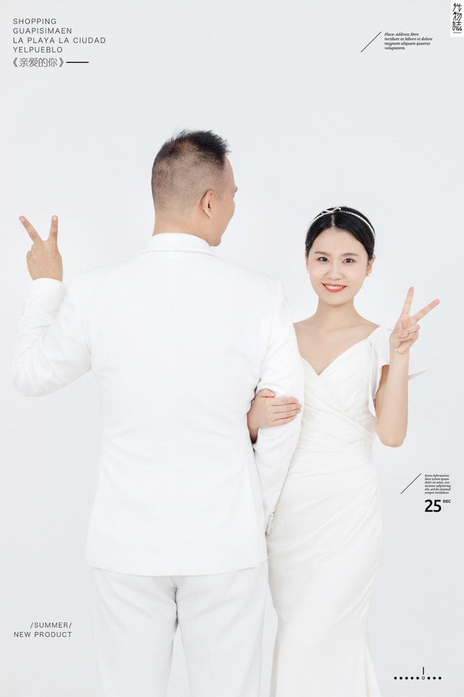 极致情绪！王雷先生李佳女士你的甜蜜婚纱照、极简棚拍、、、婚纱照