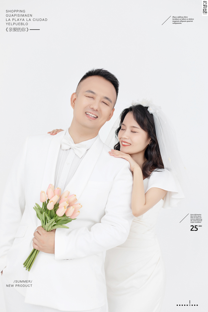 极致情绪！王雷先生李佳女士你的甜蜜婚纱照、极简棚拍、、、婚纱照