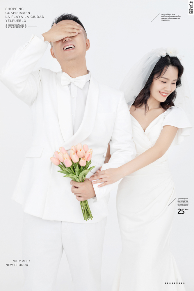 极致情绪！王雷先生李佳女士你的甜蜜婚纱照、极简棚拍、、、婚纱照