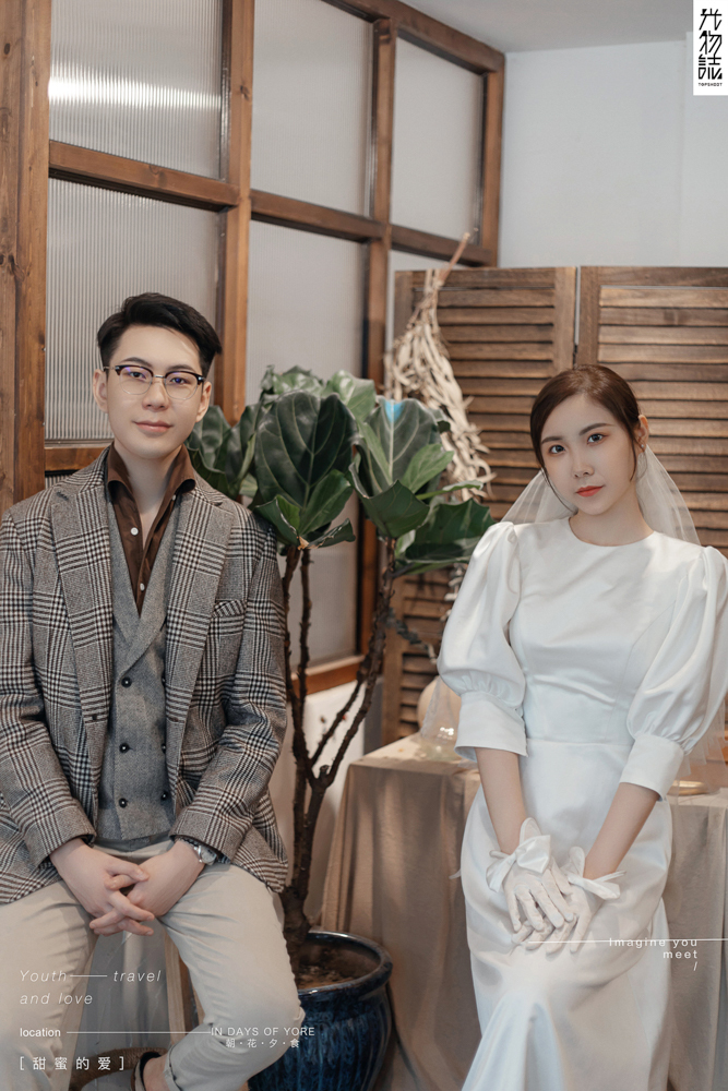 极致情绪！陈雨阳先生谢瑞彤女士甜蜜新鲜式婚纱照、氛围森系、、、婚纱照