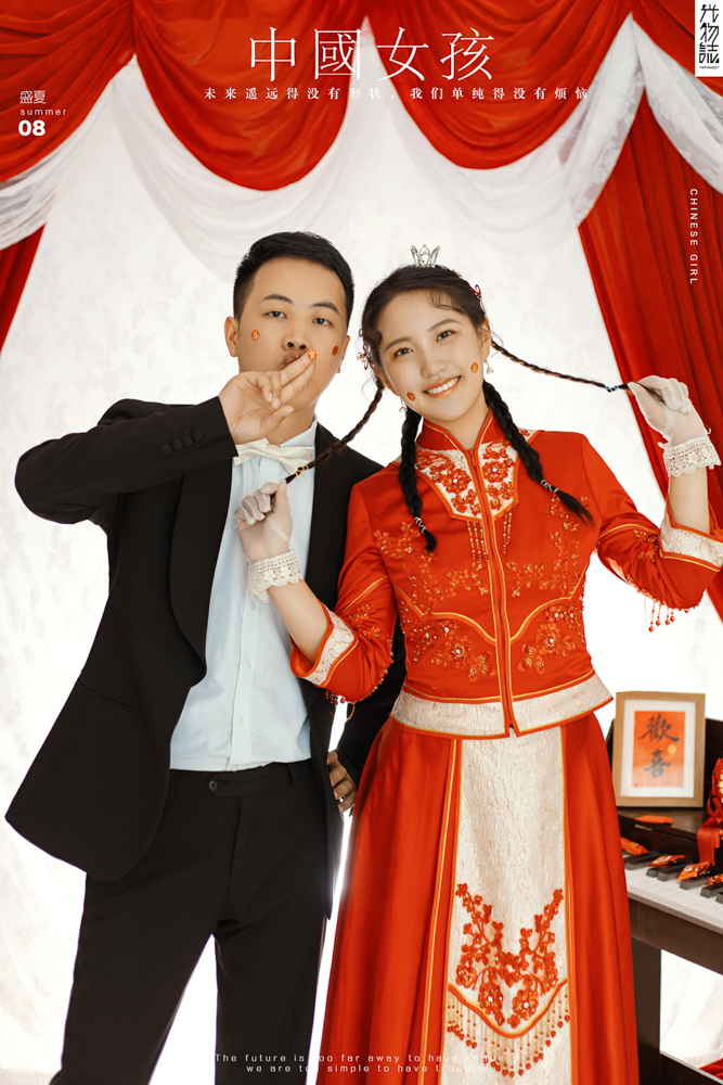 极致情绪！张东先生赫昕钰女士你的甜蜜婚纱照、极简棚拍、、、婚纱照
