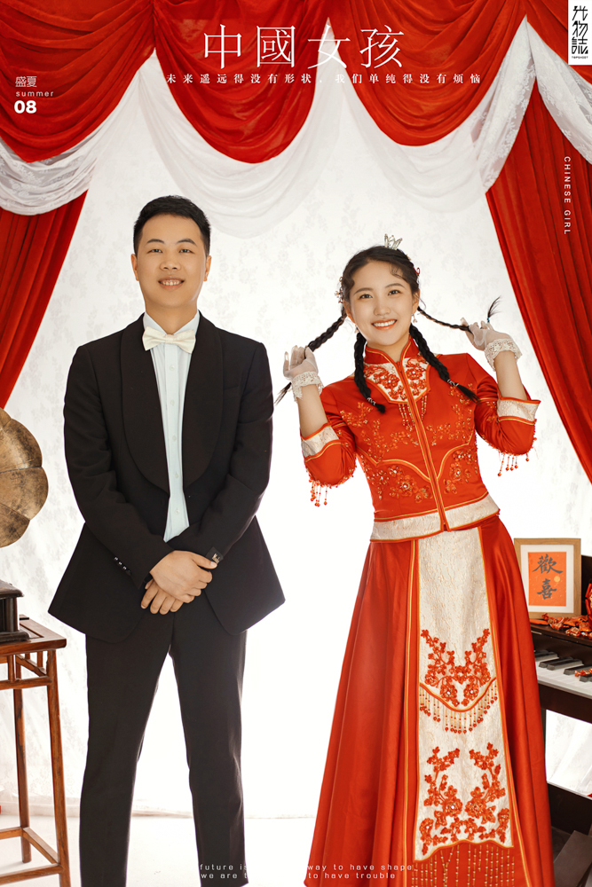 极致情绪！张东先生赫昕钰女士你的甜蜜婚纱照、极简棚拍、、、婚纱照