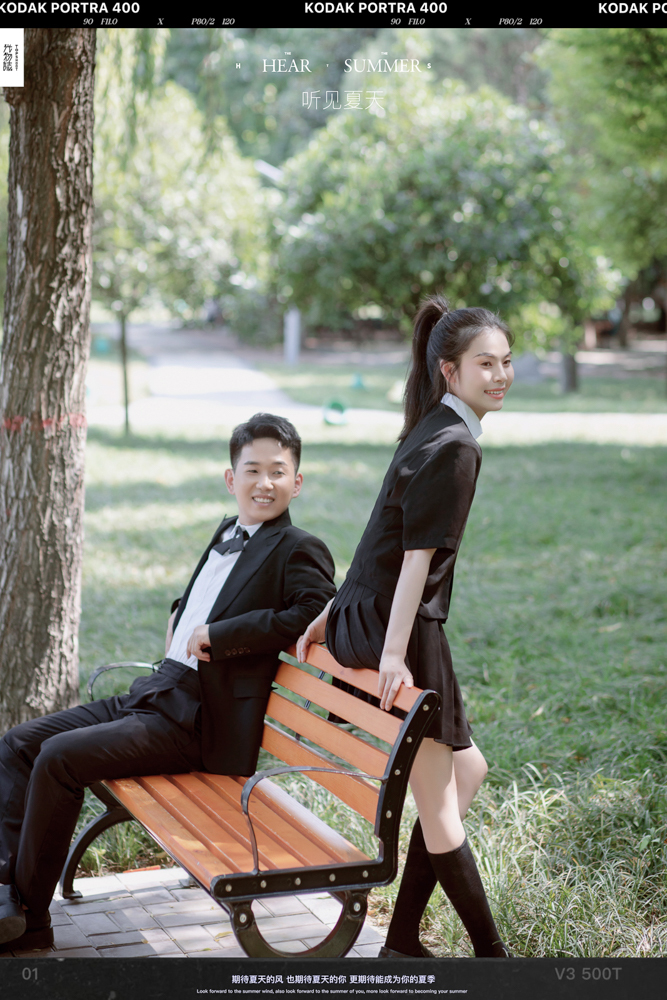 极致情绪！谷园先生王梦佳女士青春印记婚纱照、氛围森系、、、婚纱照