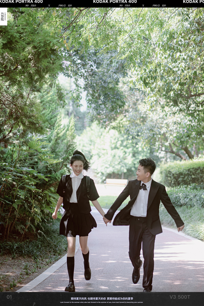 极致情绪！谷园先生王梦佳女士青春印记婚纱照、氛围森系、、、婚纱照