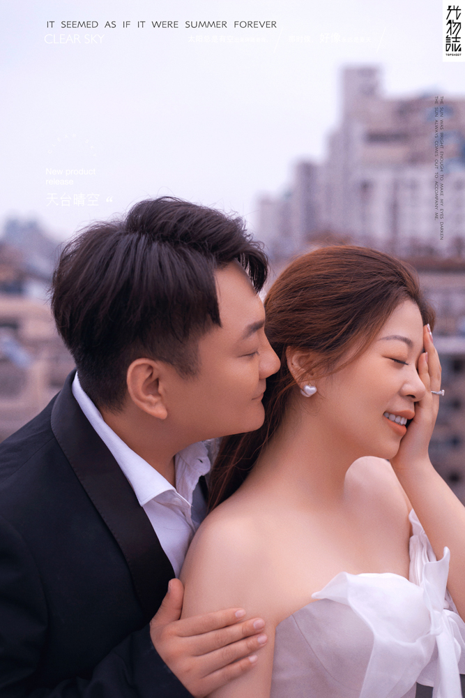 幸福感爆棚张鹏斌先生黄欣女士你的甜蜜婚纱照、极简棚拍、、、婚纱照