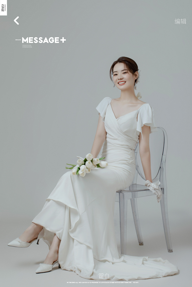 炒鸡甜~庞旭先生曹芳女士甜蜜新鲜式婚纱照、极简棚拍、、、婚纱照