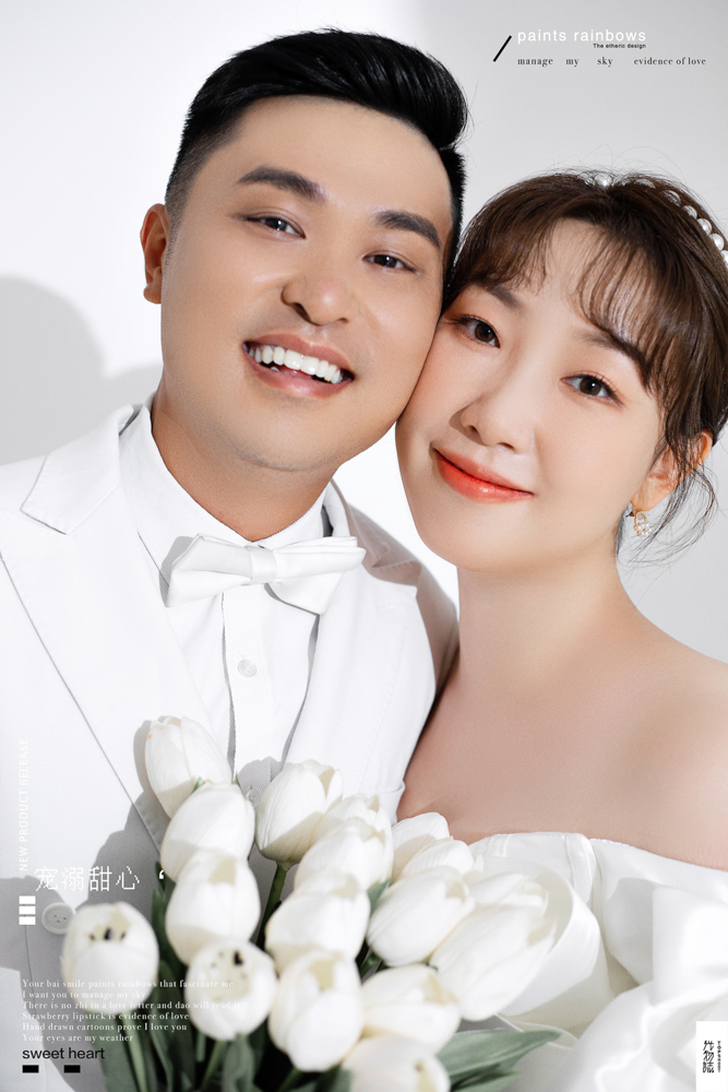 极致情绪！孙硕先生李辰女士你的甜蜜婚纱照、极简棚拍  物誌生活、、、婚纱照