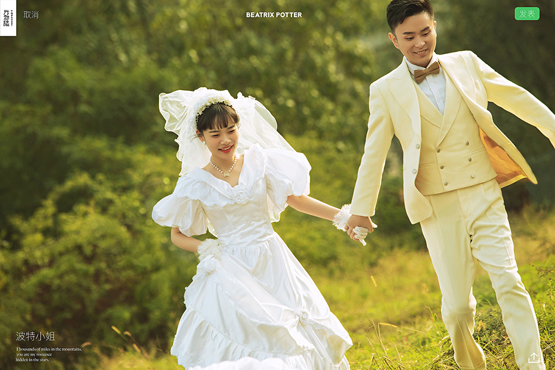 炒鸡甜~胡凯伦先生赵雨女士甜蜜新鲜式婚纱照、电影纪实、、、婚纱照