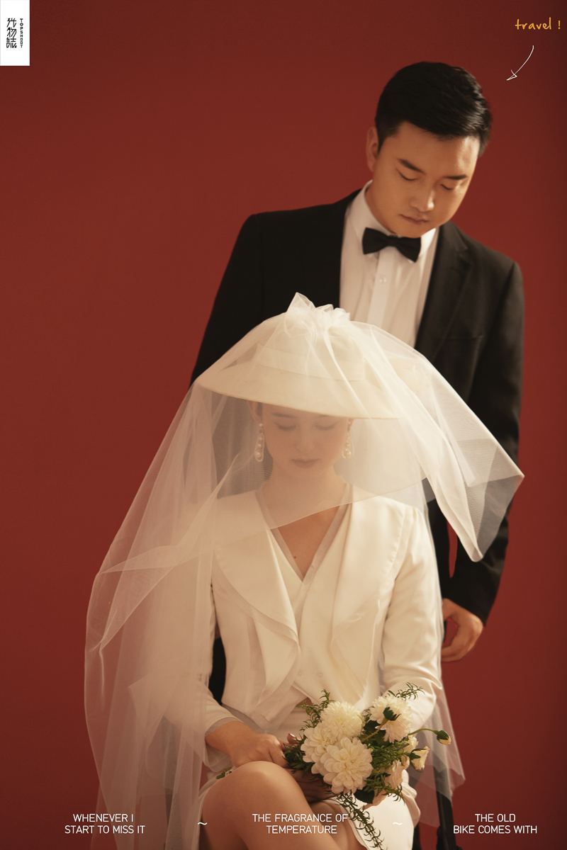 极致情绪！彭斌斌先生何晨阳女士高定仪式感婚纱照、极简棚拍、、、婚纱照