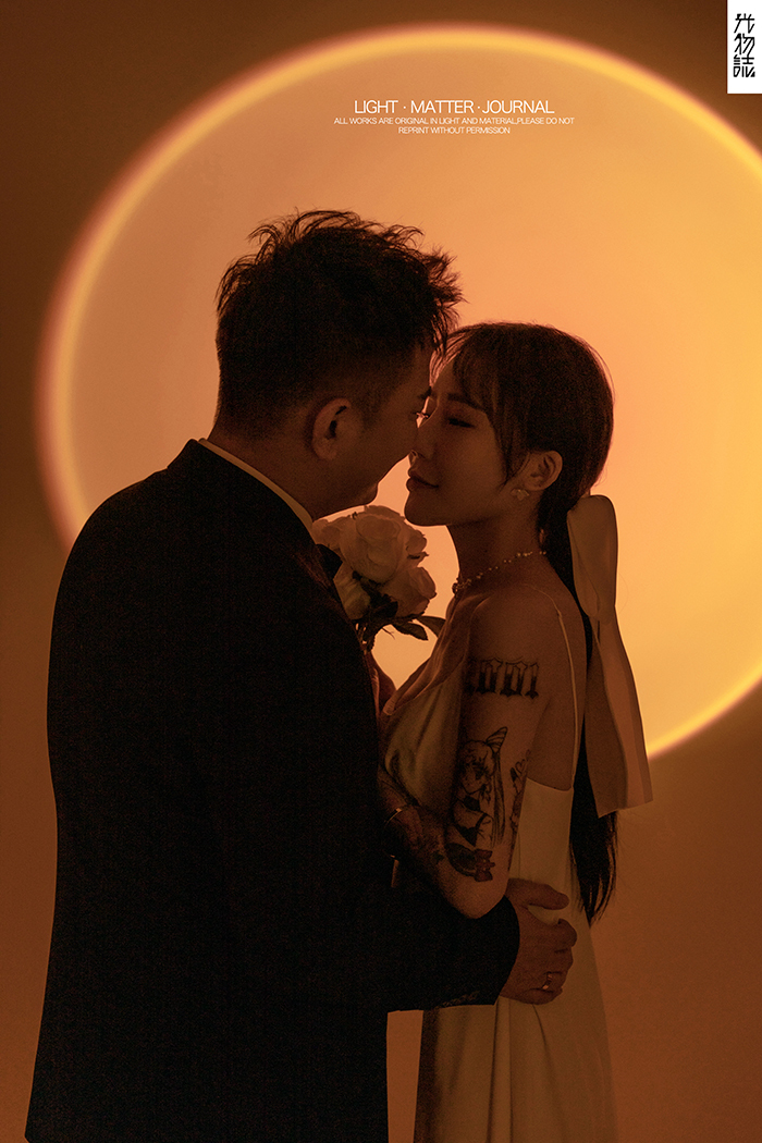 看一点小甜蜜~张先生赖女士唯美浪漫婚纱照、极简棚拍、、、婚纱照