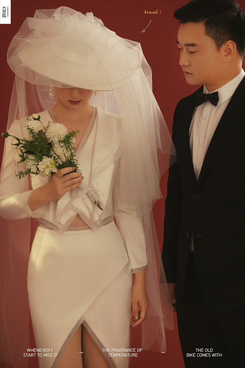 极致情绪！彭斌斌先生何晨阳女士高定仪式感婚纱照、极简棚拍、、、婚纱照