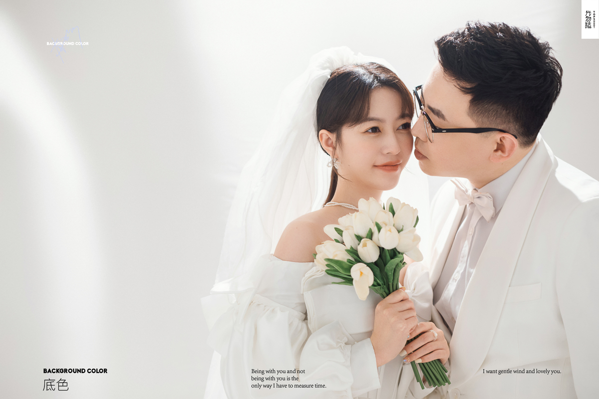 炒鸡甜~薛顺天先生梁羽女士高定仪式感婚纱照、极简棚拍、、、婚纱照