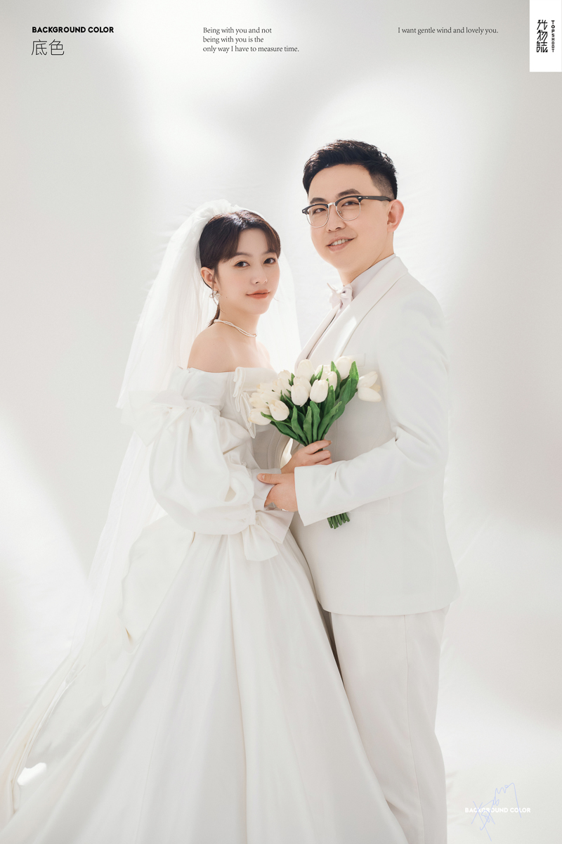 炒鸡甜~薛顺天先生梁羽女士高定仪式感婚纱照、极简棚拍、、、婚纱照