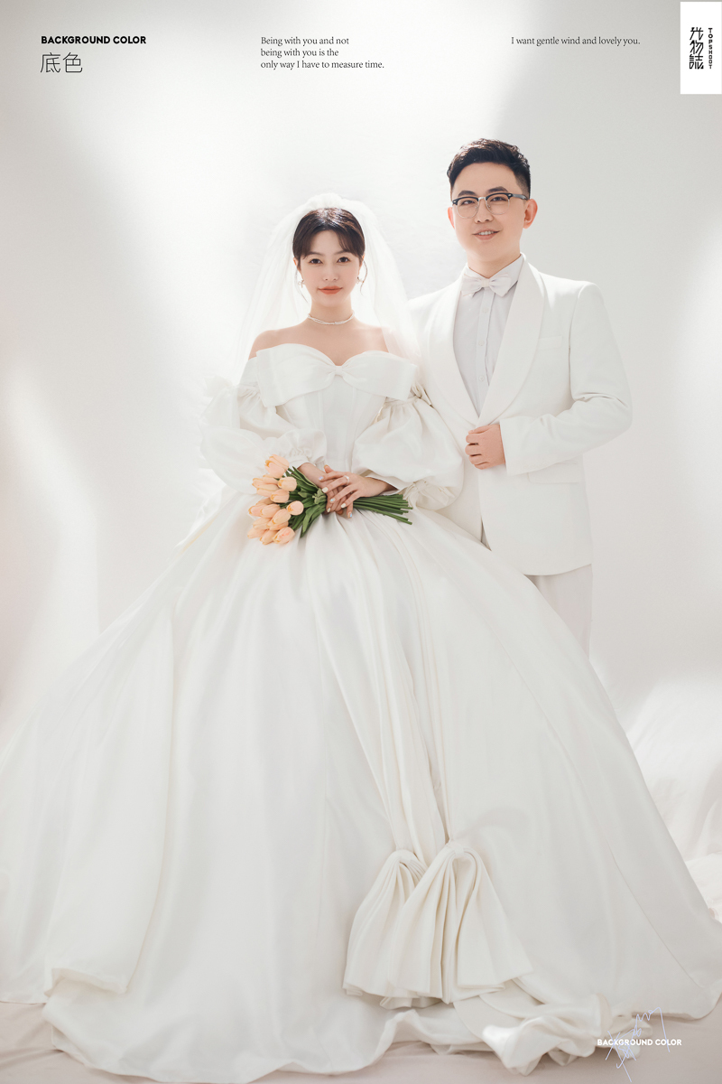 炒鸡甜~薛顺天先生梁羽女士高定仪式感婚纱照、极简棚拍、、、婚纱照