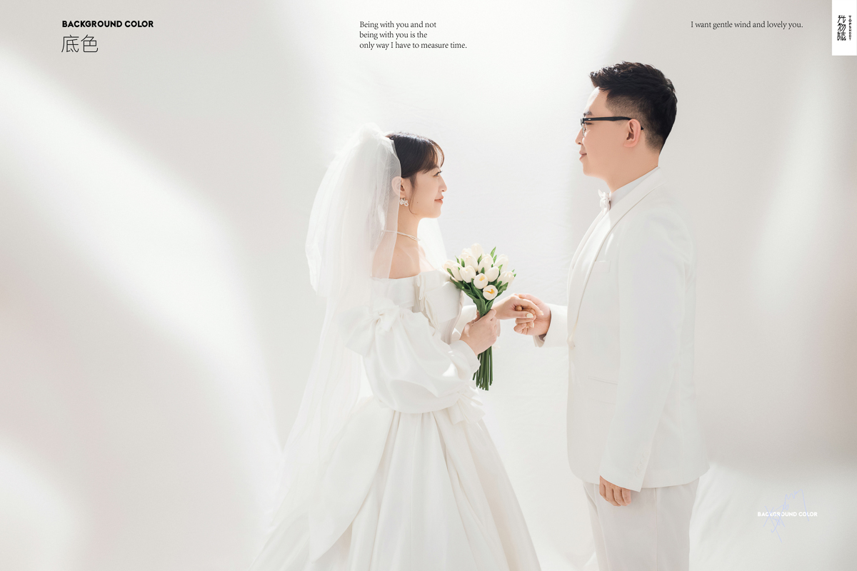 炒鸡甜~薛顺天先生梁羽女士高定仪式感婚纱照、极简棚拍、、、婚纱照